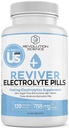 REVIVER Superior Απορρόφηση Ηλεκτρολυτικά Χάπια - Δισκία Αλάτι για Δρομείς & Συμπληρώματα Νηστείας, Χάπια Αλάτι Χωρίς Ζάχαρη για Ενυδάτωση, Άμυνα Κραμπ, Υποστήριξη Κετο 120, Κάψουλες Ηλεκτρολυτών