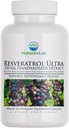 Nature's Lab Resveratrol Ultra - Συμπλήρωμα αντιοξειδωτικών * - 250mg Trans-Resveratrol, Κόκκινο εκχύλισμα κρασιού, Πράσινο εκχύλισμα τσαγιού- μη-GMO, Χωρίς γλουτένη, Vegan – 90 κόμη (3 Μήνες προσφοράς)