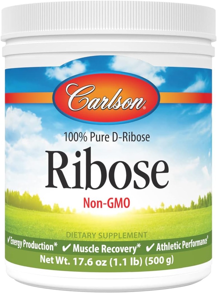 Carlson Labs Ribose 100% καθαρό d-Ribose, 500g