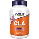 NOW Συμπληρώματα, CLA (Congated Linoleic Acid) 800 mg, Διατροφικό Έλαιο, 90 Softgels