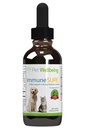 Pet Wellbeing Immune Sure for Dogs - Υποστηρίζει τις φυσιολογικές ανοσοκατασταλτικές άμυνες, Υπόλοιπο Χλωρίδας, Ανδρογραφία, Εχινάκεια, Βιταμίνη C, Ψευδάργυρος - Κτηνιατρικό-Σχηματισμένο συμπλήρωμα βοτάνων 2 oz (59 ml)