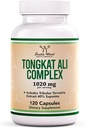 Tongkat Ali - 1000mg (2 Μήνας Προμήθειας) - Αντρική Υγεία - 200:1 Εκχύλισμα (Longjack) Eurycoma Longifolia, με 20mg Tribulus Terrestris (Τρίτο Μέρος Δοκιμασμένο) από Double Wood