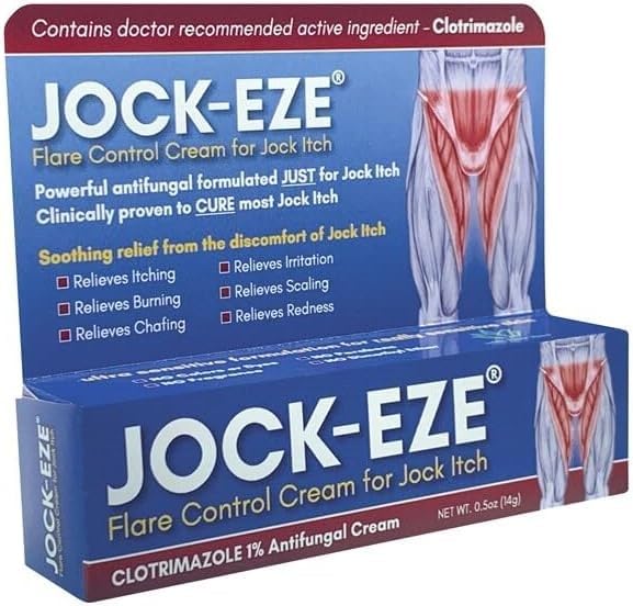 JOCKEZE Flare Control Cream (0,5oz) Μόνο για Jock Itch