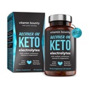 Vitamin Bounty Recover On Keto Electrolytes - Συμπληρώματα Keto, χάπια ηλεκτρολυτών, συμπλήρωμα ηλεκτρολυτών, Βιταμίνες Keto, Χωρίς ζάχαρη Ενυδάτωση, Ενισχύστε την ενέργεια, GLP 1 Υποστήριξη- 60 κάψουλες