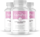 Femipro Bladder Control Supplements for Women & Men, Natural Herb & Probiotic Blend, Supports Urinary Tract Health & Microbiome Balance | Made in USA Non-GMO, 30 Capsules, 3 Month Supply