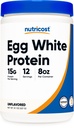 Nutricost Αυγό Λευκή σκόνη πρωτεΐνης 8oz (Άγευστη) - Μη ΓΤΟ, Χωρίς γλουτένη