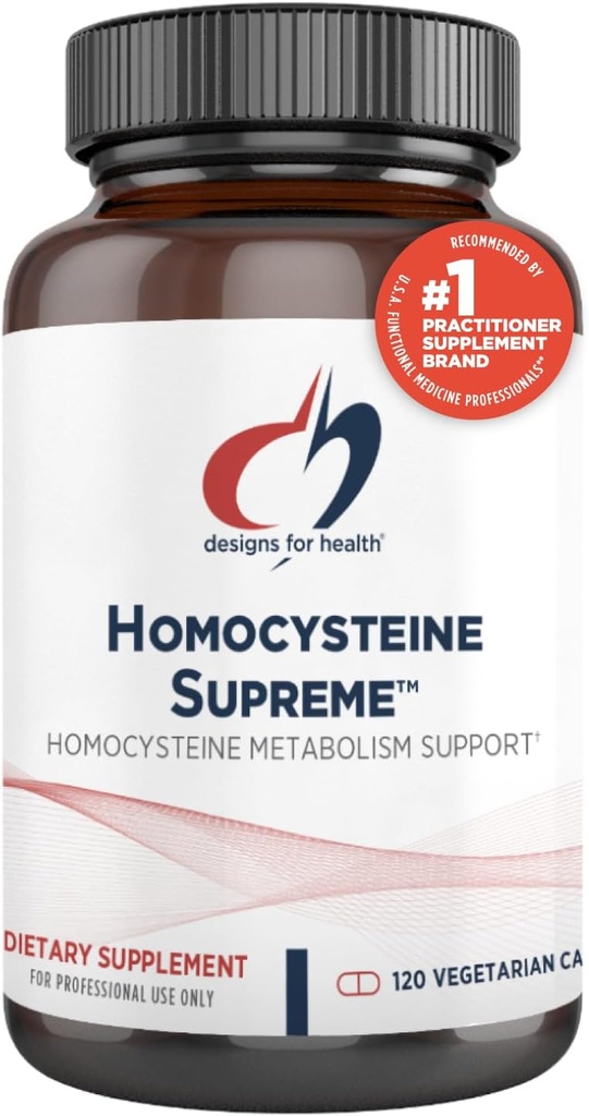 Σχέδια για την υγεία Homocysteine Supreme - μεθυλιωμένες βιταμίνες Β με Ribβοφλαβίνη, B6, B12, Folate, L-σερίνη & TMG για την υποστήριξη του εγκεφάλου & την υγεία της καρδιάς - μεθυλιωμένη πολυβιταμίνη (120 κάψουλες)