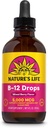 Nature's Life B12 Drops 5000 mcg - Vitamin B12 Methylcobalamin - Liquid B12 Supplement for Energy Metabolism, Nerve Function and Red Blood Cell Support Natural Mixed Berry, Sugar Free (200 Serv, 4oz)