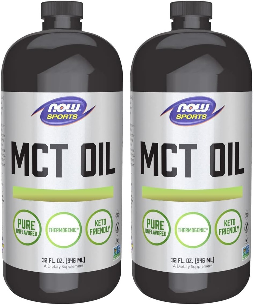 Τώρα τρόφιμα MCT 100% πετρέλαιο, 32 fl oz (πακέτο των 2)