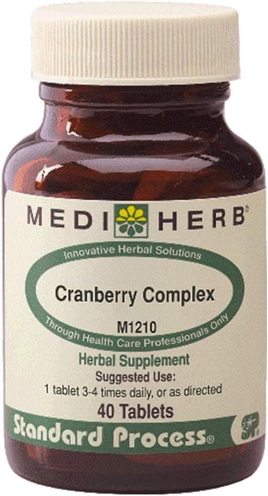 MEDIHERB Cranberry Complex - Ενθάρρυνση Υγιεινή λειτουργία ούρων - Προώθηση της υγιούς χλωρίδας στο ουροποιητικό - φυσικά συστατικά - Βιολογικά φυτικά συμπληρώματα - Made in the USA - 40 Tabs