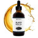 Zatural Μαύρο Έλαιο Σπέρματος Nigella Sativa Ψυχρό Πιέζεται Κύμινο Λάδι Διέγερσης, Δέρμα, εγκέφαλος, ανοσοποιητικό, αρθρώσεις & More (4 fl Oz)
