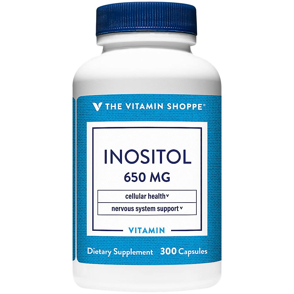 Η βιταμίνη Shoppe Ινοσιτόλη 650MG, υποστηρίζει υγιή ηπατική & κυτταρική λειτουργία (300 κάψουλες)