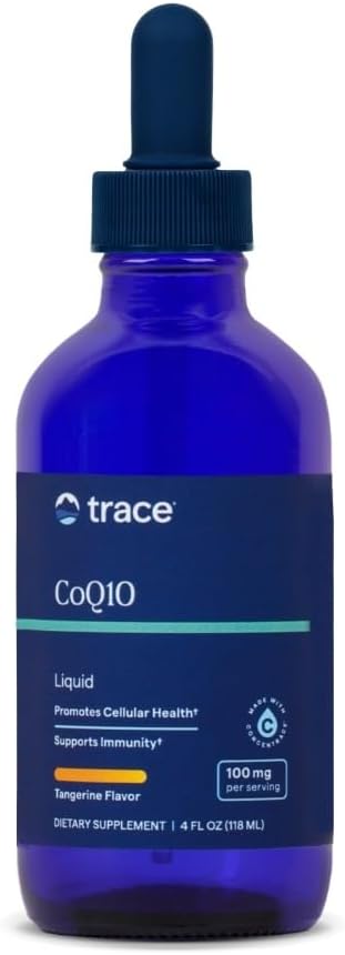 Trace Minerals Liquid CoQ10 100 mg - Liquid Supplement to Support Cellular Health & Immune System Function - Cell Energy Supplement with Coenzyme Q10 & Ionic Trace Minerals - 4 fl oz (24 Services)