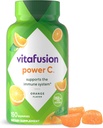 Vitafusion Power C Gummy Ανοσοποιητική υποστήριξη * με βιταμίνη C, Delicious Orange Flavor, 63ct (Εφοδιασμός 21 ημερών)