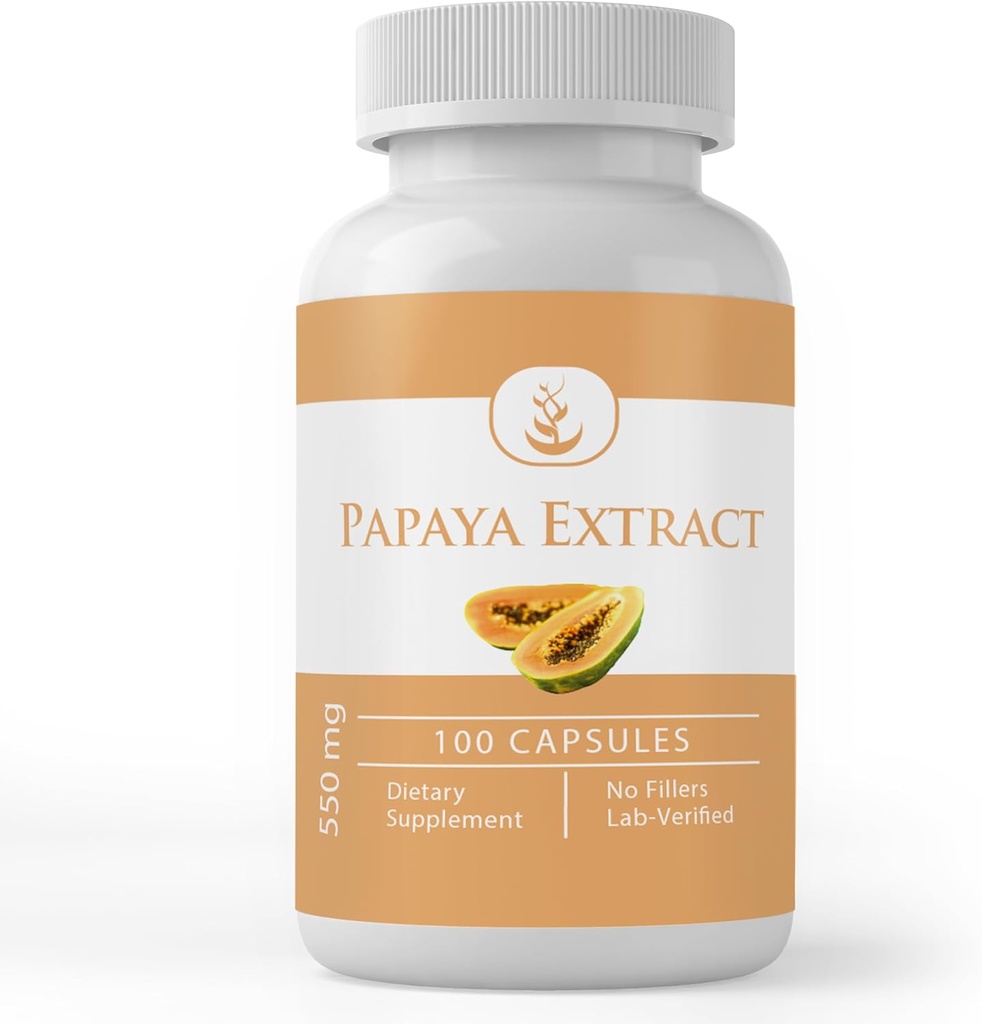 PURE ORIGINAL INGREDIENTS Papaya Extract, (100 κάψουλες) Πάντα καθαρό, χωρίς πρόσθετα ή πληρωτικά, Εργαστήριο Επαληθευμένο