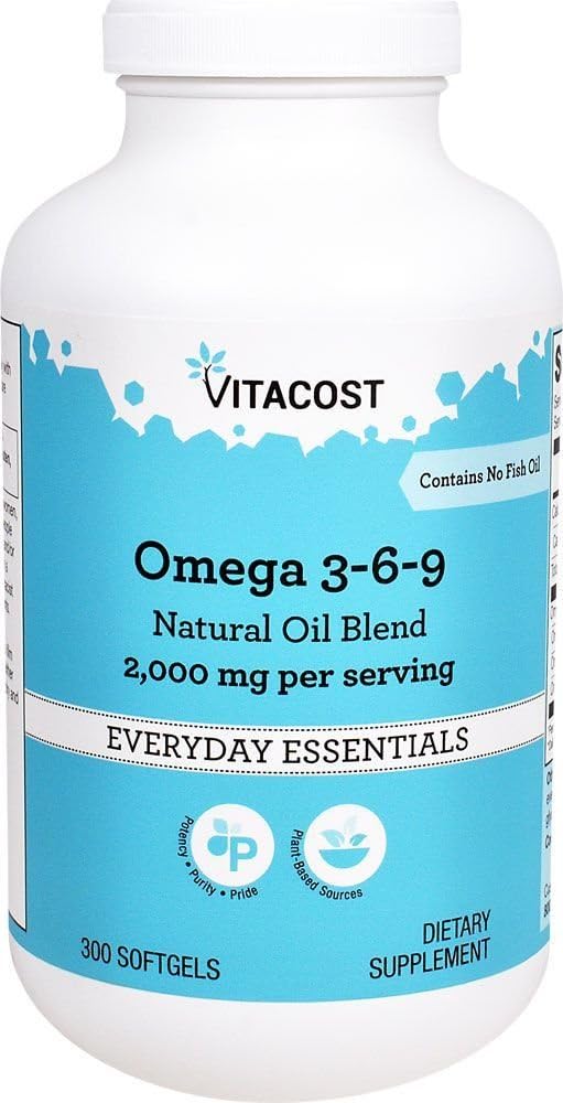 Vitacost Ωμέγα 3-6-9 Φυσικό μείγμα πετρελαίου -- 2000 mg ανά μερίδα- 300 Softgels