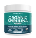 Organic Spirulina Powder – Made with Parry® Spirulina, Known for Superior Purity and Nutrient Density – Vegan Farming – Non-Irradiated – Blue-Green Algae Superfood Supplement – 75 Servings – 8 oz