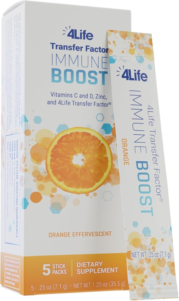 4Life ανοσοκαταστολής Boost - Wide Spectrum ανοσοκατασταλτικός παράγοντας, ψευδάργυρος, και βιταμίνη C - 5 συσκευασίες σκόνης