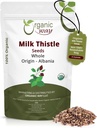 Organic Way Whole Milk Thistle Seeds (Silybum marianum) - Herbal Tea | European Wild-Harvest, Organic & Kosher Certified, Vegan, Non GMO & Gluten Free, USDA Certified, Origin - Albania (4 Oz)