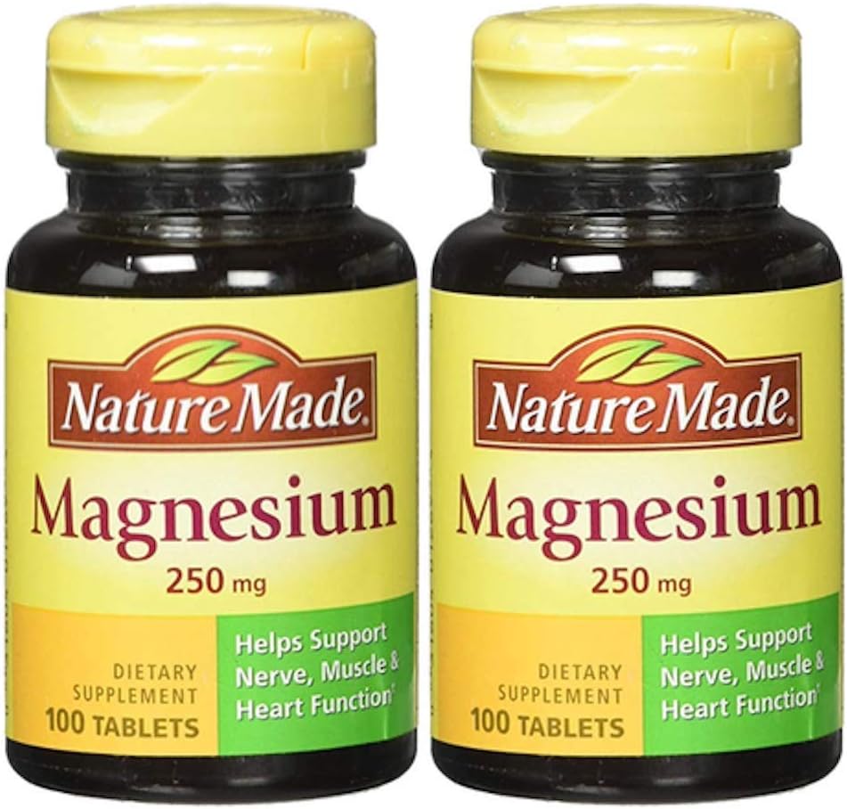 Nature Made Magnesium 250mg, 100Count (δίδυμη συσκευασία)