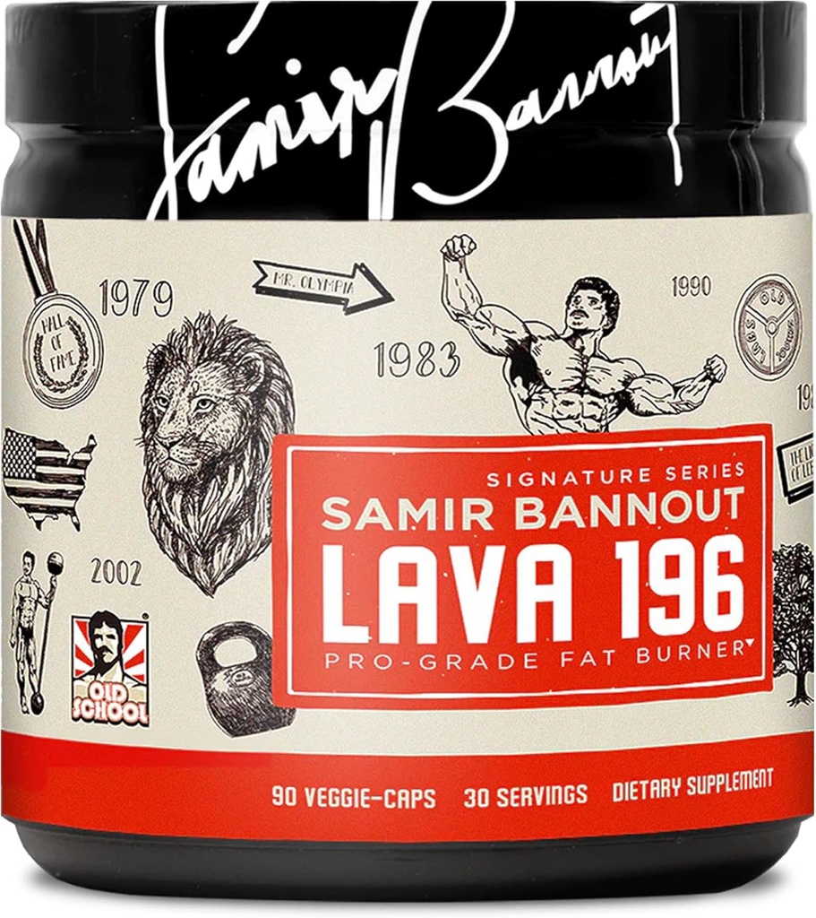Lava 196 – Advanced 3-Stage Fat Burner for Men & Women – Θερμογόνος Μεταβολισμός Booster – Ορμόνη & Μυϊκή Υποστήριξη – Αποκλειστική OSL x Mr Olympia Samir Bannout Συνεργασία – 30 Υπηρεσίες