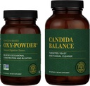 Global Healing Center Oxy-Powder & Candida Balance Kit - Δυσκοιλιότητα Ανακούφιση για γυναίκες & άνδρες και Detox για φυσικό Candida Cleanse, Feminine Balance Complex