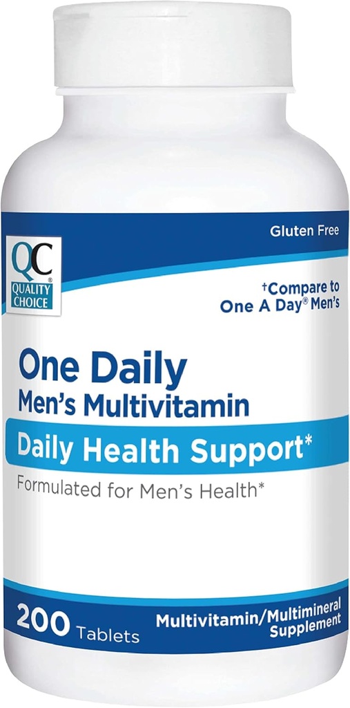 Quality Choice One Daily Men’s Multivitamin – Complete Daily Tablet with Essential Vitamins & Minerals – 100 Tablets – Ραφτή υποστήριξη θρεπτικών συστατικών για τις καθημερινές ανάγκες των ανδρών