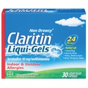 Claritin Liqui- Gels 24ωρη Αλλεργία Ανακούφιση, Αλλεργία μη- υπνηλία Ιατρική, Λοραταδίνη Αντιισταμινικά Κάψουλες, 30 κόμης