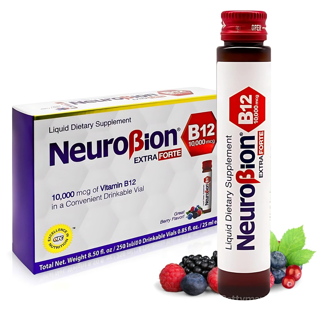 Neurobion Extra Forte B12 10.000 mcg Φιαλίδια, Υγρά - Εξαιρετικά Ισχυρά - 10 Φιαλίδια ανά κουτί