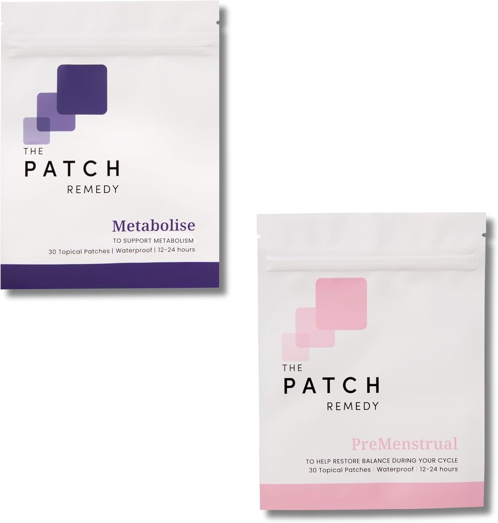 Το Patch Remedy Μεταβολισμός & PMS Patch Kit για τις γυναίκες - (60 Topical Patches) Μεταβολισμός Patch & PreMenstrual Patch