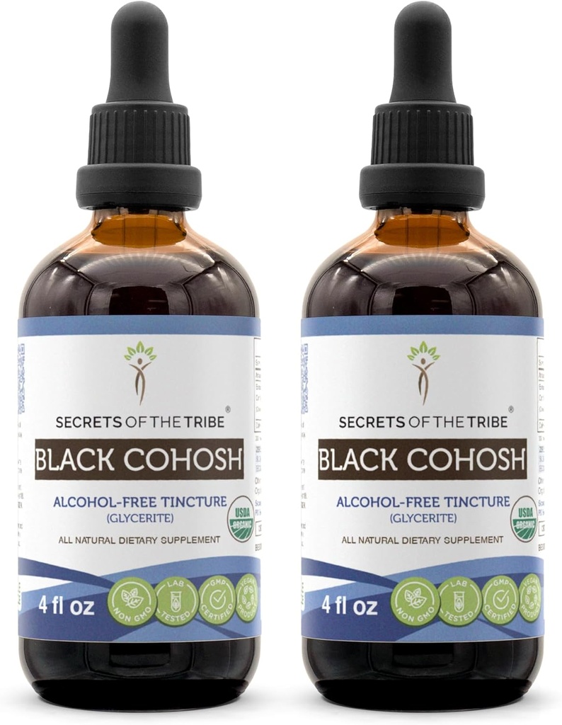 Μυστικά της φυλής Μαύρο Cohosh USDA Βιολογικό εκχύλισμα 