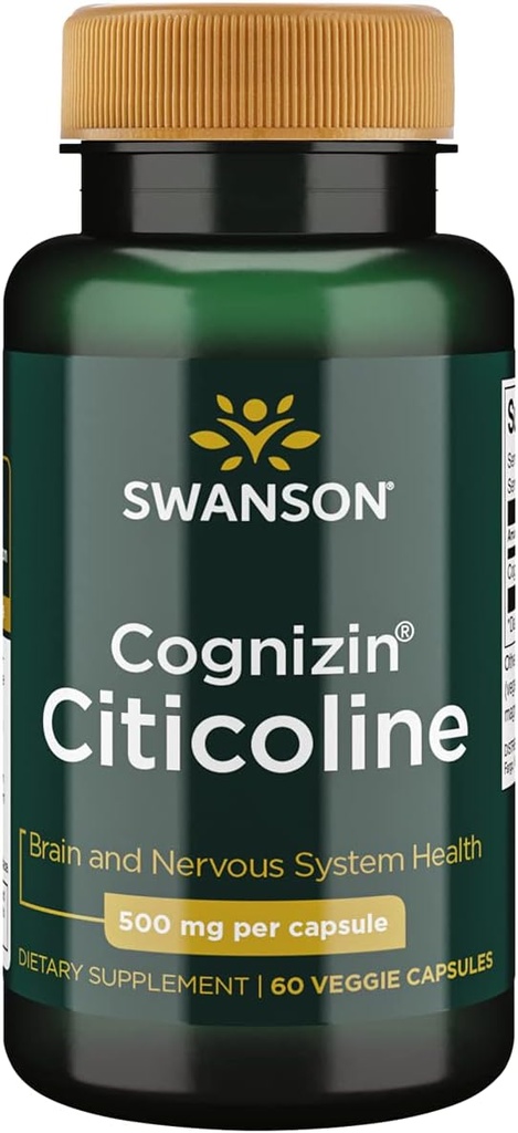 Swanson Ultra Cognizin Citicoline 1,000 Milligrams 60 Veg Κάψουλες