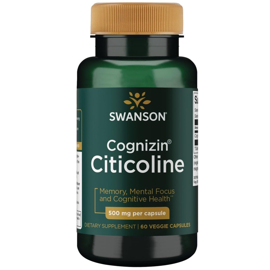 Swanson Ultra Cognizin Citicoline 1,000 Milligrams 60 Veg Κάψουλες