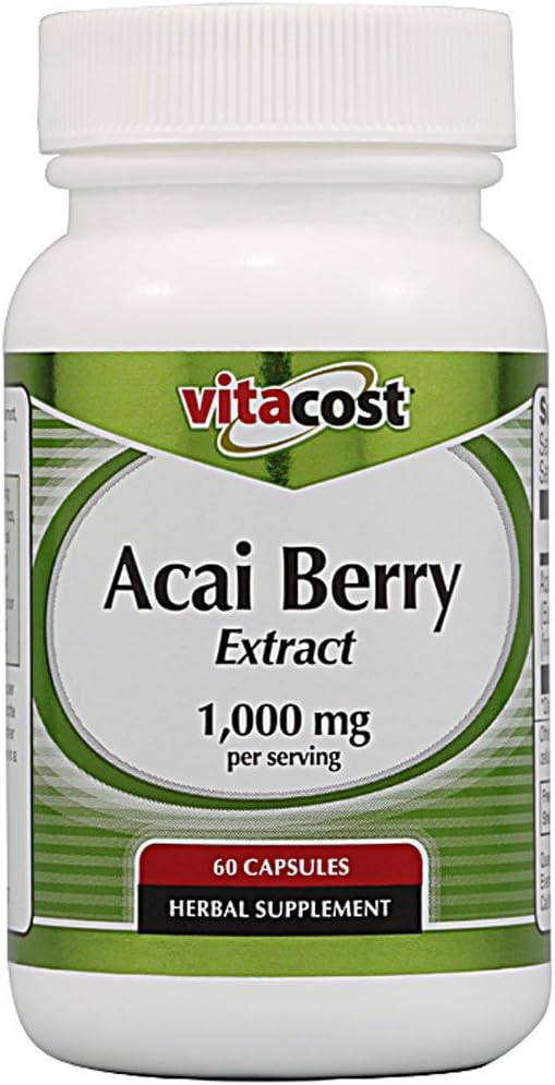 Vitacost Acai Berry Extract -- 1.000 mg ανά μερίδα - 60 κάψουλες