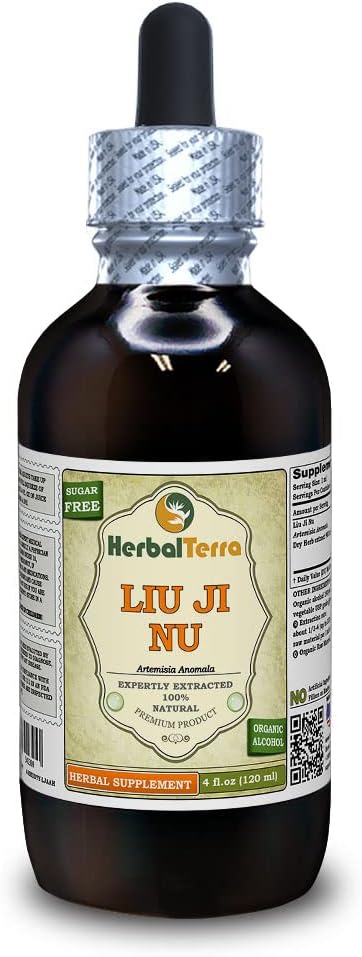 Liu Ji Nu, Artemesia (Artemisia Anomala) Βάμμα, Αποξηραμένο Βότανο Υγρό Εκχύλισμα (Όνομα: HerbalTerra, Περήφανα Κατασκευασμένο στις ΗΠΑ) 4 fl.oz (120 ml)