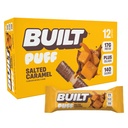 Χτισμένο Bar, Puff Protein Bars, Αλάτι Caramel Puff, 17g Πρωτεΐνη Snacks, On-The-Go Bars, Μόνο 140 θερμίδες, 6g Ζάχαρη, Κολαγόνο, Χωρίς Γλουτένη, 12 Count