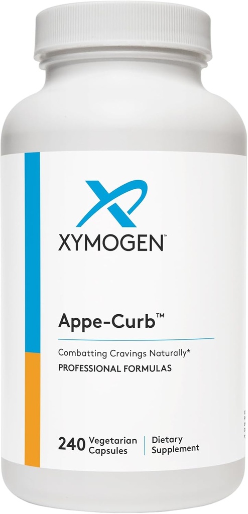 XYMOGEN Appe-Curb - Υποστήριξη για την καταπολέμηση των κακώσεων - Χρώμιο, DL-Φαινυλαλανίνη, L-Γλουταμίνη, Βιταμίνη Β6 + 5-HTP για υγιή Μεταβολισμό, Mood & Appetite Υποστήριξη (240 Κάψουλες)