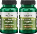 Swanson Lactobacillus Gasseri - Probiotic συμπλήρωμα που υποστηρίζει την Digestive Υγεία με 3 δισεκατομμύρια CFU - Σχεδιασμός-απέλαση κορεσμού & λιπώδης μεταβολισμός Υποστήριξη - (60 κάψουλες λαχανικών) 2 μπουκάλια