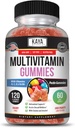 Kaya Naturals Adult Multi Vitamin Gummy, 120 Count, Biotin, Vitamin A, B-12, C & E, συμπεριλαμβανομένου ψευδαργύρου, φυλλικού οξέος, γεύσης φράουλας (120 Gummies)