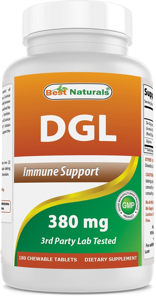 Best Naturals DGL Μασώμενα 380 mg 180 δισκία