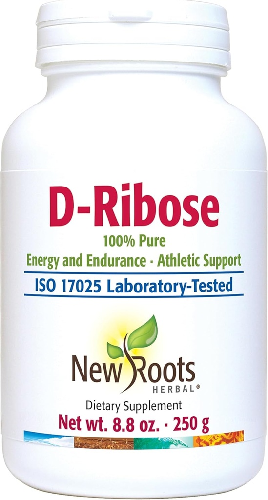 NEW ROOTS HERBAL - D-Ribose Powder 250g - D Ribose συμπλήρωμα - Αθλητική Υποστήριξη