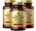 Solgar Alpha Lipoic Acid 200 mg, 50 κάψουλες λαχανικών (Pack of 3) - Αντιοξειδωτική υποστήριξη - Βοηθά στην ανακύκλωση Γλουταθειόνης, Βιταμίνης C & E, CoQ-10 - Μη ΓΤΟ, Vegan, Χωρίς γλουτένη, Χωρίς γαλακτοκομικά, Kosher - 150 Σύνολο σερβιρίσματος