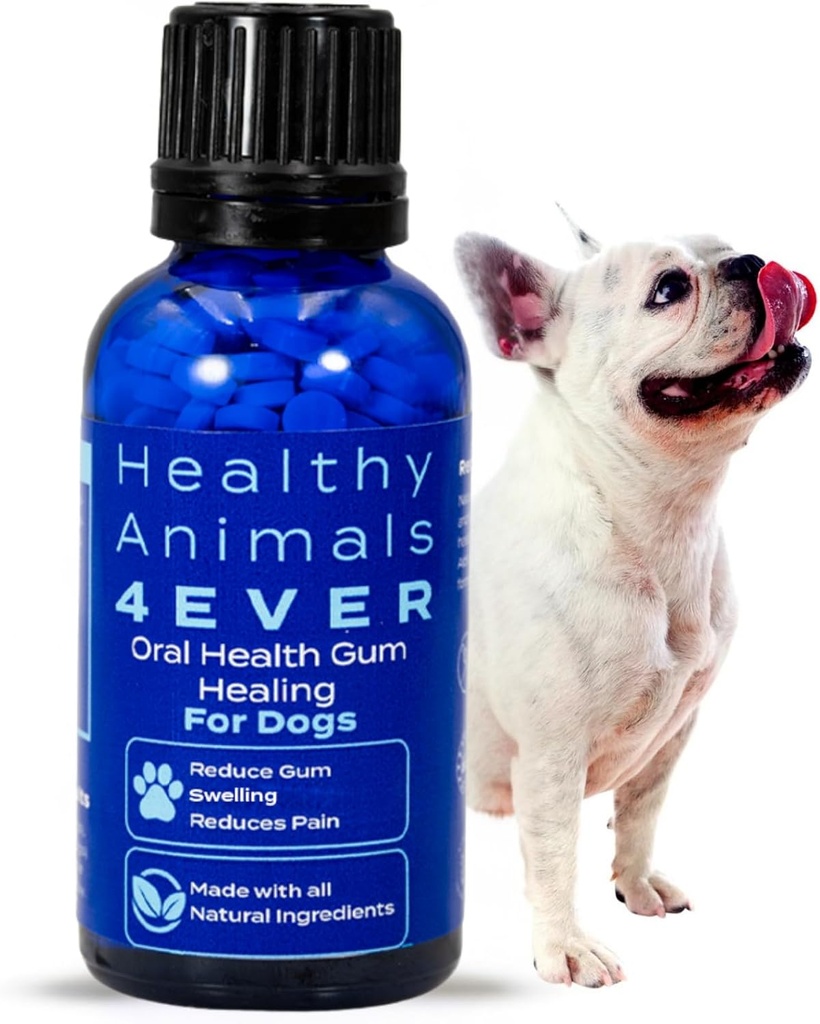 HA4E - Dog Oral Health Supplement - Relieves Inflammation, Soothes Pain & Fights Gum Disease - Natural, Non-GMO, Organic, Gluten-Free & Chemical-Free - 300 Tablets