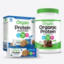 Orgain Organic Vegan Protein Powder and Protein Bars Bundle (2,03lb + 12 Count)