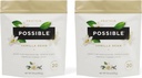 Πρωτεΐνη σκόνη Vanilla Bean - 20g Vegan, φυτικής βάσης πρωτεϊνικό μείγμα - μη-ΓΤΟ, μη-Dairy, Γλουτένη-ελεύθερο - 3,5g BCAAs - 9 Απαραίτητα Αμινοξέα - 30-Ημέρα προμήθεια - 2 Τσάντα, 30 Σερβιέτες