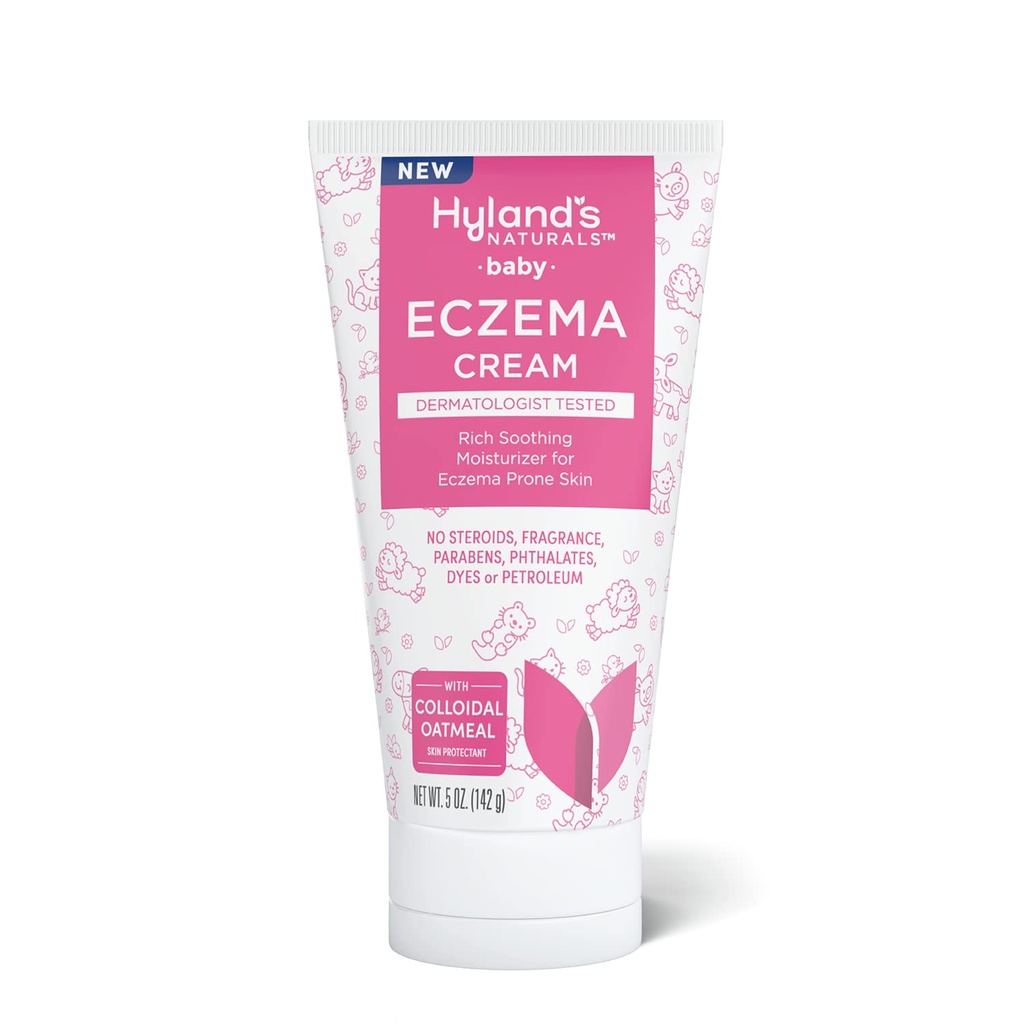 Κρέμα Eczema Baby της Hyland, πλούσιο ενυδατικό για το δέρμα Eczema Prone, με κολλοειδές βρώμη, 5 ουγγιά
