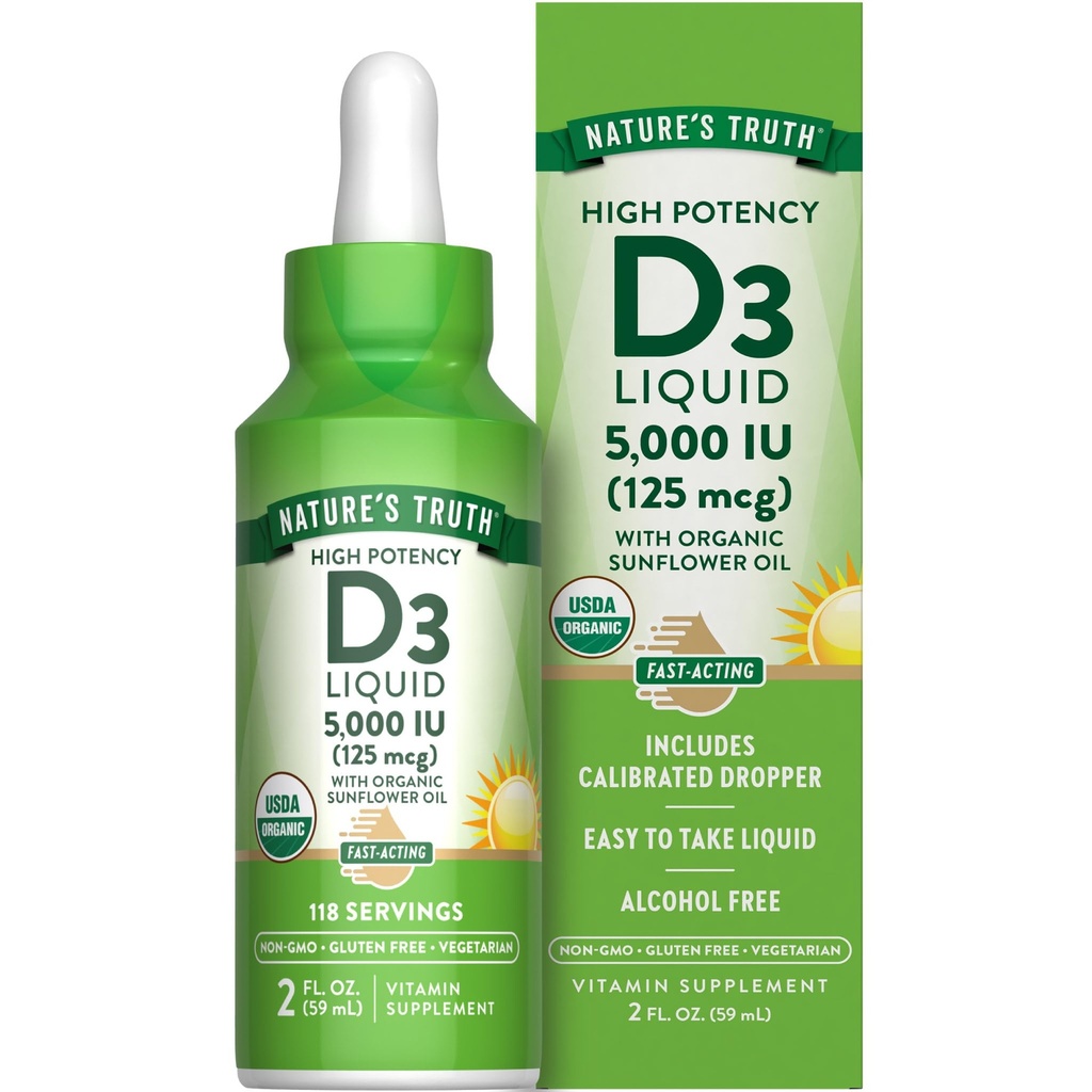 Nature's Truth Vitamin D3 Liquid 