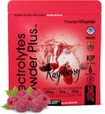 Σκόνη Vitamin Ηλεκτρολύτες σκόνη Plus (50 εξυπηρετούν) Βατόμουρο Ηλεκτρολύτη σκόνη Zero θερμίδων Keto, 0 Ζάχαρη, Όχι Μαλτοδεξτρίνη, 1000mg κάλιο, 120mg ασβέστιο, 120mg μαγνήσιο, σκόνη ενυδάτωσης