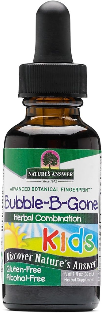 Απάντηση της Φύσης - Kid-Bubble-B-Gone, 1oz Alcohol Free Liquid Colic Gas Relief in Infants and Children