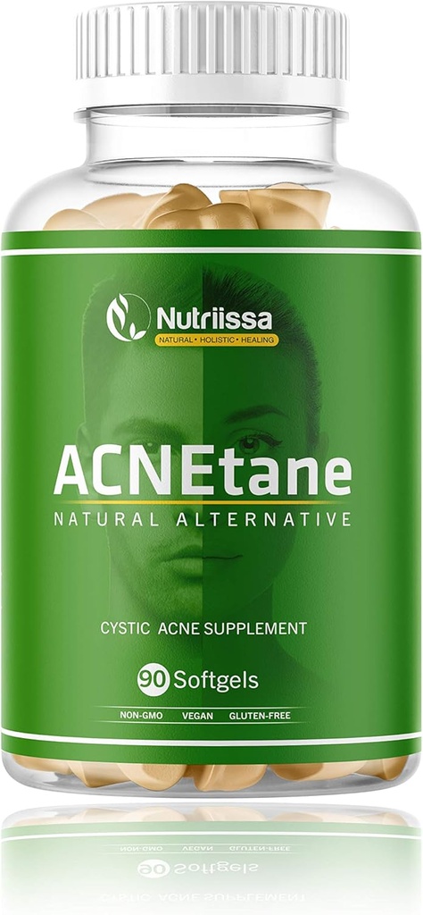 ACNETANE - All Natural Vitamin Supplement for Treating Acne, 90 Veggie Softgels (Όρμο, Puberty, & Cystic Acne Εσωτερικά)